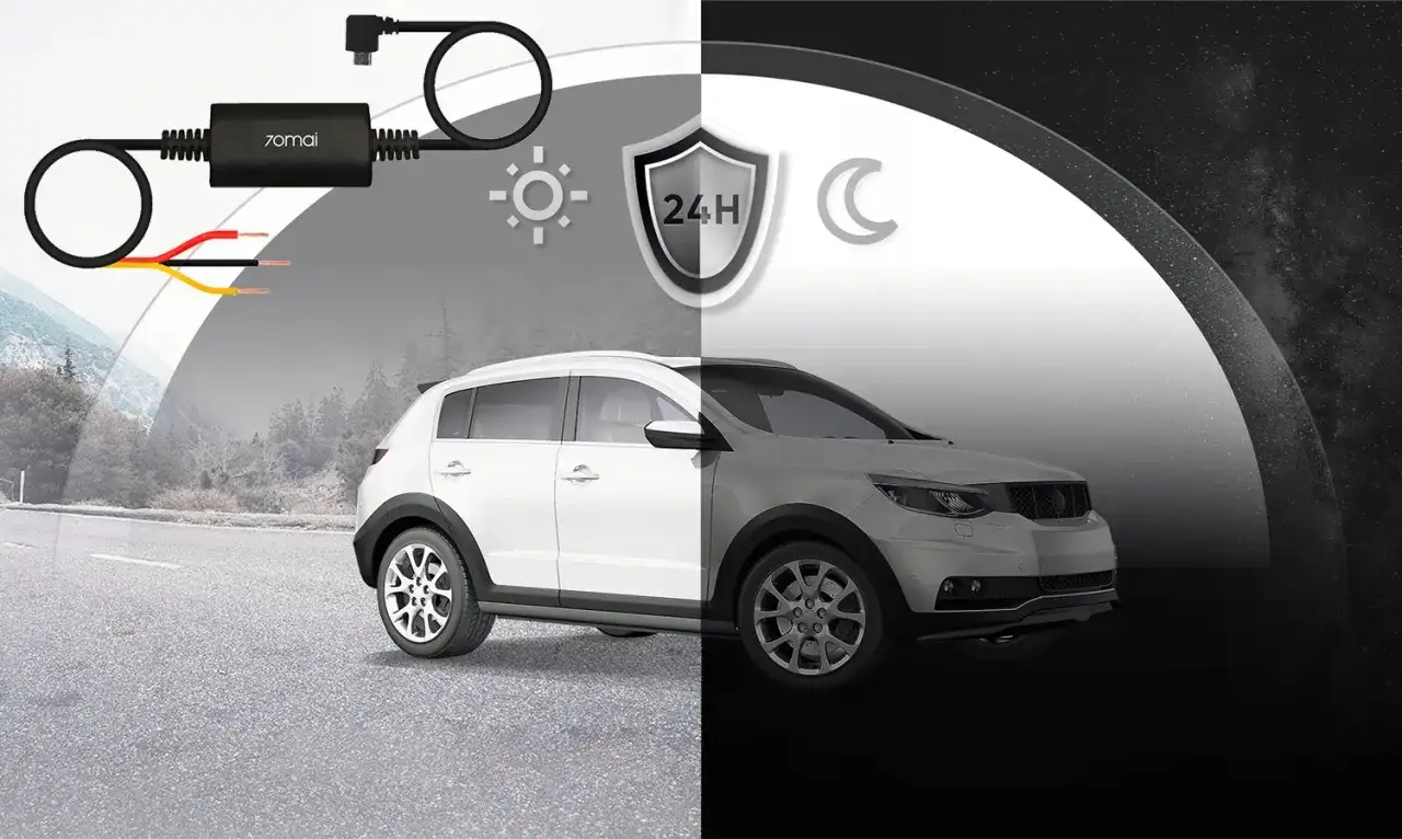 Kamera samochodowa 70mai z trybem parkingowym zapewnia 24h monitoring pojazdu, chroniąc go w dzień i w nocy.