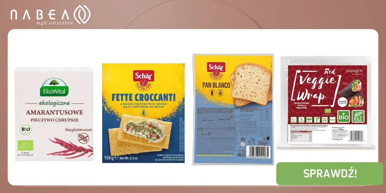 Szukasz co zamiast chleba na diecie? Amarantusowe pieczywo chrupkie, bezglutenowe wafle ryżowe i warzywne tortille to zdrowe alternatywy.