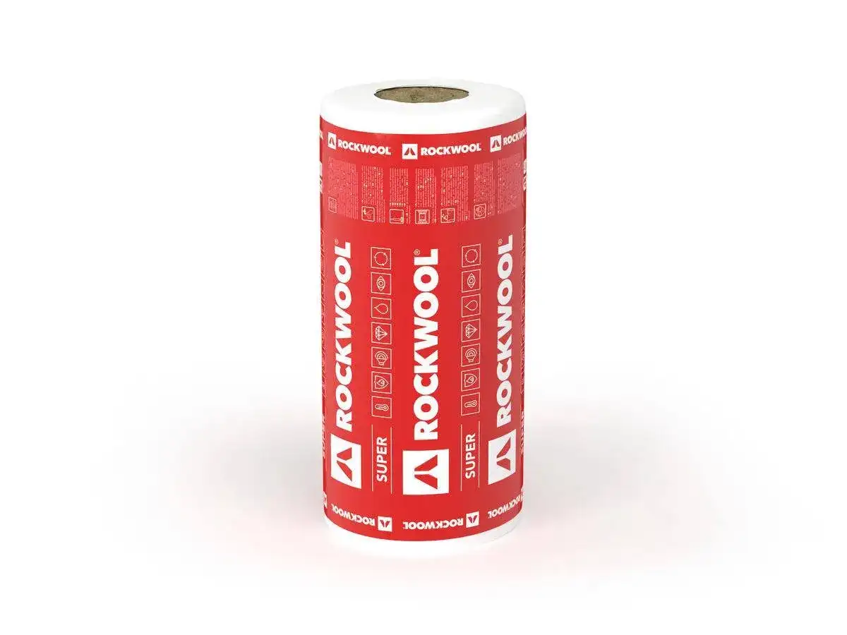 Rolka wełny skalnej Rockwool Super. Idealna do izolacji termicznej i akustycznej.