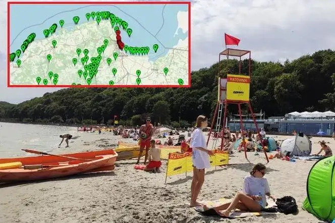 Gdzie sinice w Bałtyku? Sprawdź niebezpieczne miejsca do kąpieli