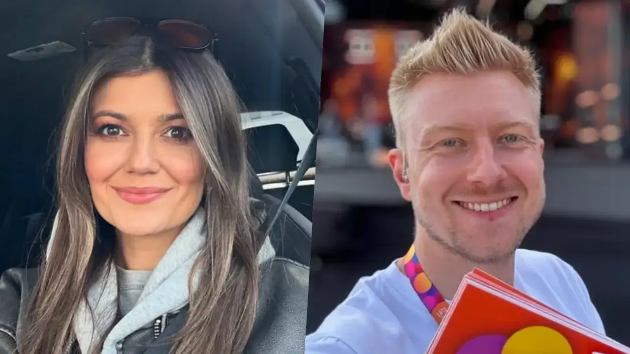 Uśmiechnięta Marta Surnik i jej mąż, z pasją do muzyki, pozdrawiają z festiwalu.
