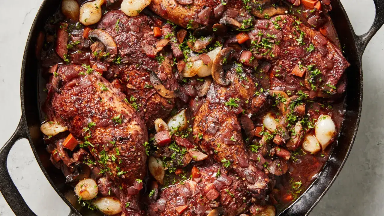Coq au vin - tradycyjny przepis, który zachwyci Twoich gości