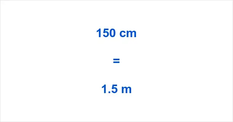 150 cm ile to metrów? Szybka konwersja jednostek długości