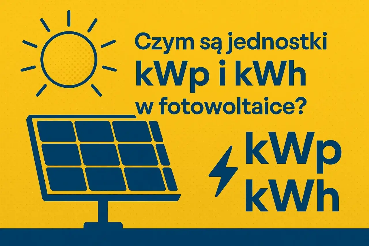Słońce i panel fotowoltaiczny. Wyjaśnienie jednostek mocy: co to kwp i kWh w fotowoltaice.