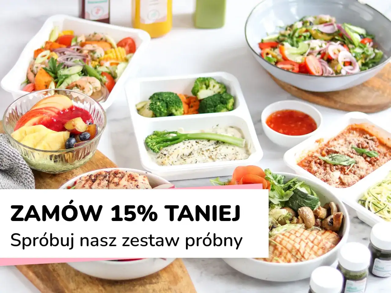 Zdrowe posiłki dla cukrzyków: sałatki, ryby, warzywa. Tabela co może jeść cukrzyk jest tu w formie apetycznych dań.