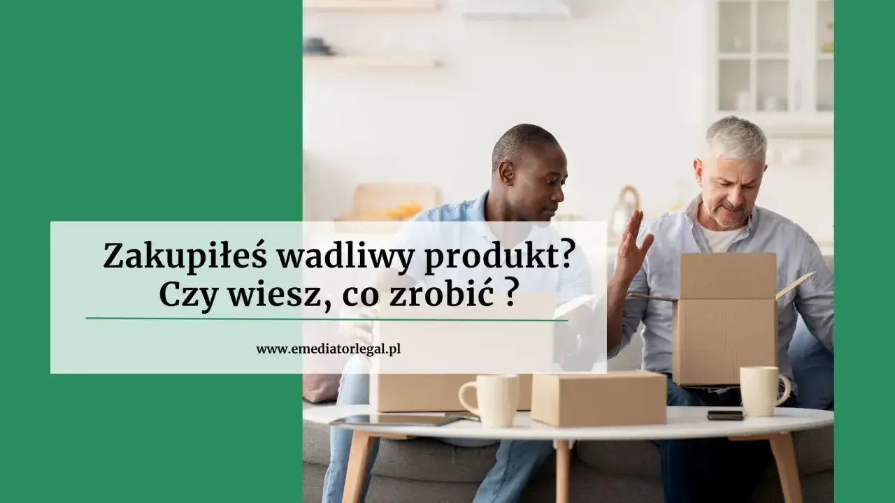 Dwóch mężczyzn z rozczarowaniem otwiera paczkę. Czy wiesz, co to jest reklamacja wadliwego produktu?