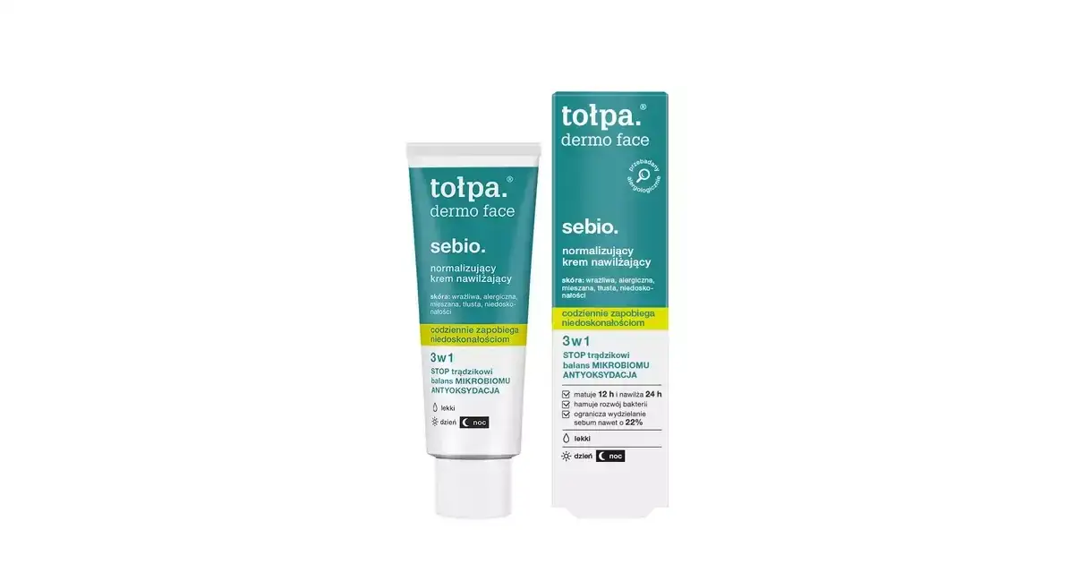 Krem Tołpa Sebio SPF 30: Czy to hit dla cery z niedoskonałościami?