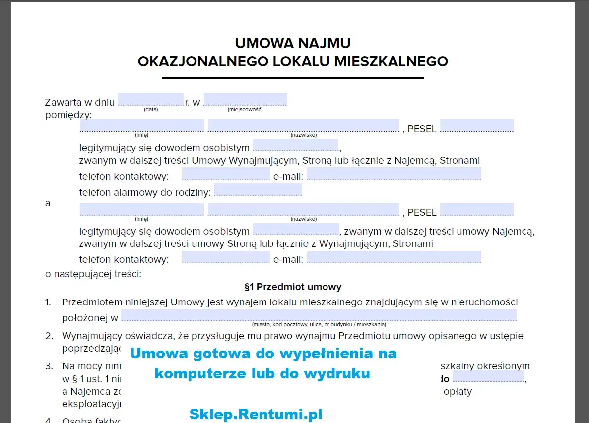 Najem okazjonalny: Bez notariusza to zwykła umowa? Sprawdź!