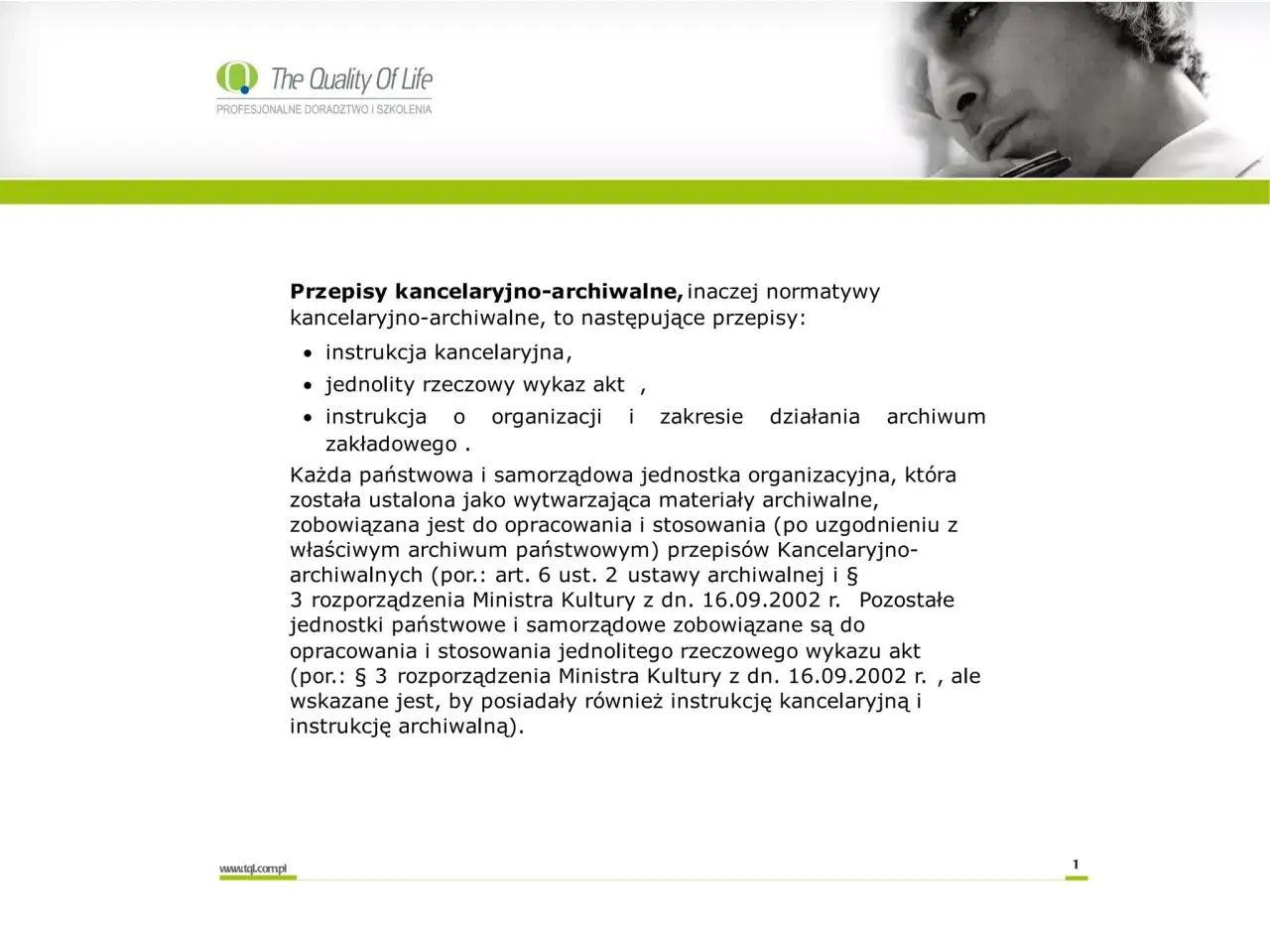 Co to jest instrukcja kancelaryjna? To przepisy regulujące obieg dokumentów, w tym instrukcja kancelaryjna, jednolity rzeczowy wykaz akt i instrukcja o organizacji archiwum.