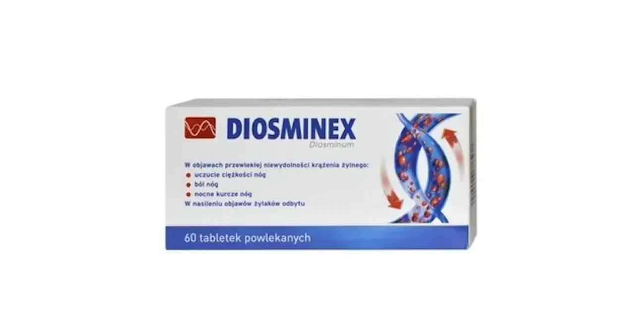 Diosminex na co? Na uczucie ciężkości nóg, ból, nocne kurcze. Pomaga też w objawach żylaków odbytu.
