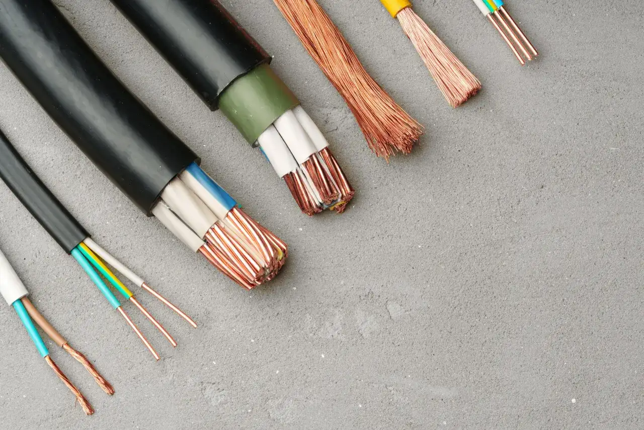 Przewody elektryczne z miedzi, różne grubości i izolacje. Hurtownia art. elektrycznych el kkow Kowal K.