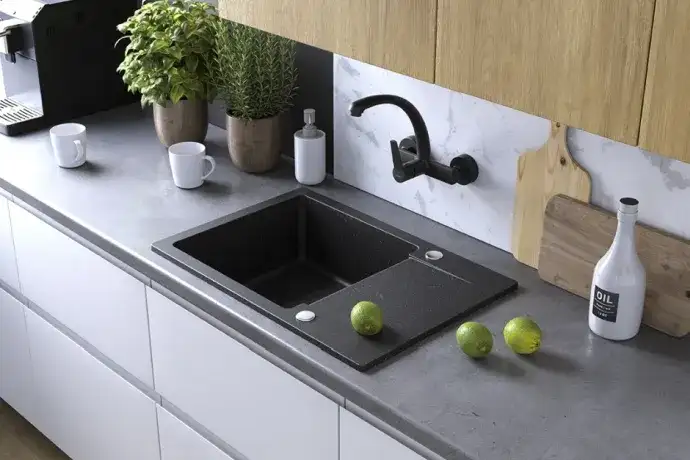 Idealny zlew do czarnego blatu: kolory, materiały, styl - przewodnik