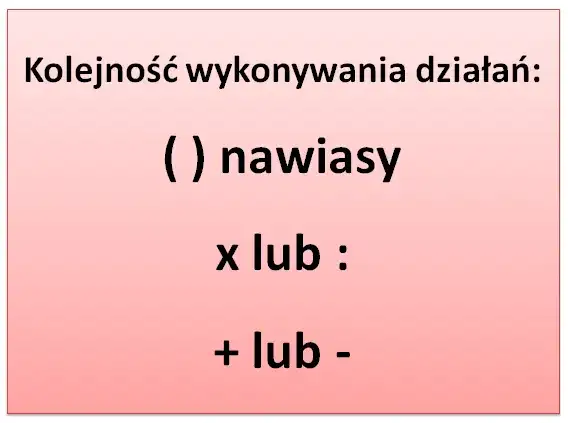 Kolejność działań w matematyce klasa 4 - jak uniknąć błędów w obliczeniach