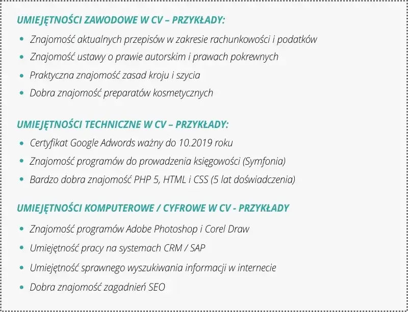 Umiejętności w CV: co wpisać, by rekruter Cię pokochał?