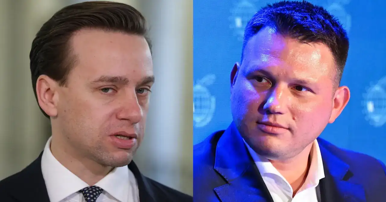 Sławomir Mentzen i Krzysztof Bosak – dlaczego nie rozmawiają w marcu 2026? Politycy na zdjęciu.