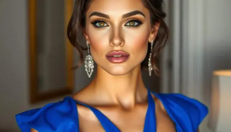 Idealny makijaż do chabrowej sukienki: 7 porad na dzień i wieczór