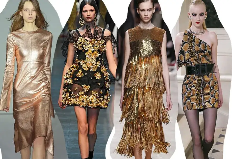 Złota sukienka: jak stworzyć olśniewającą stylizację? Porady stylistki