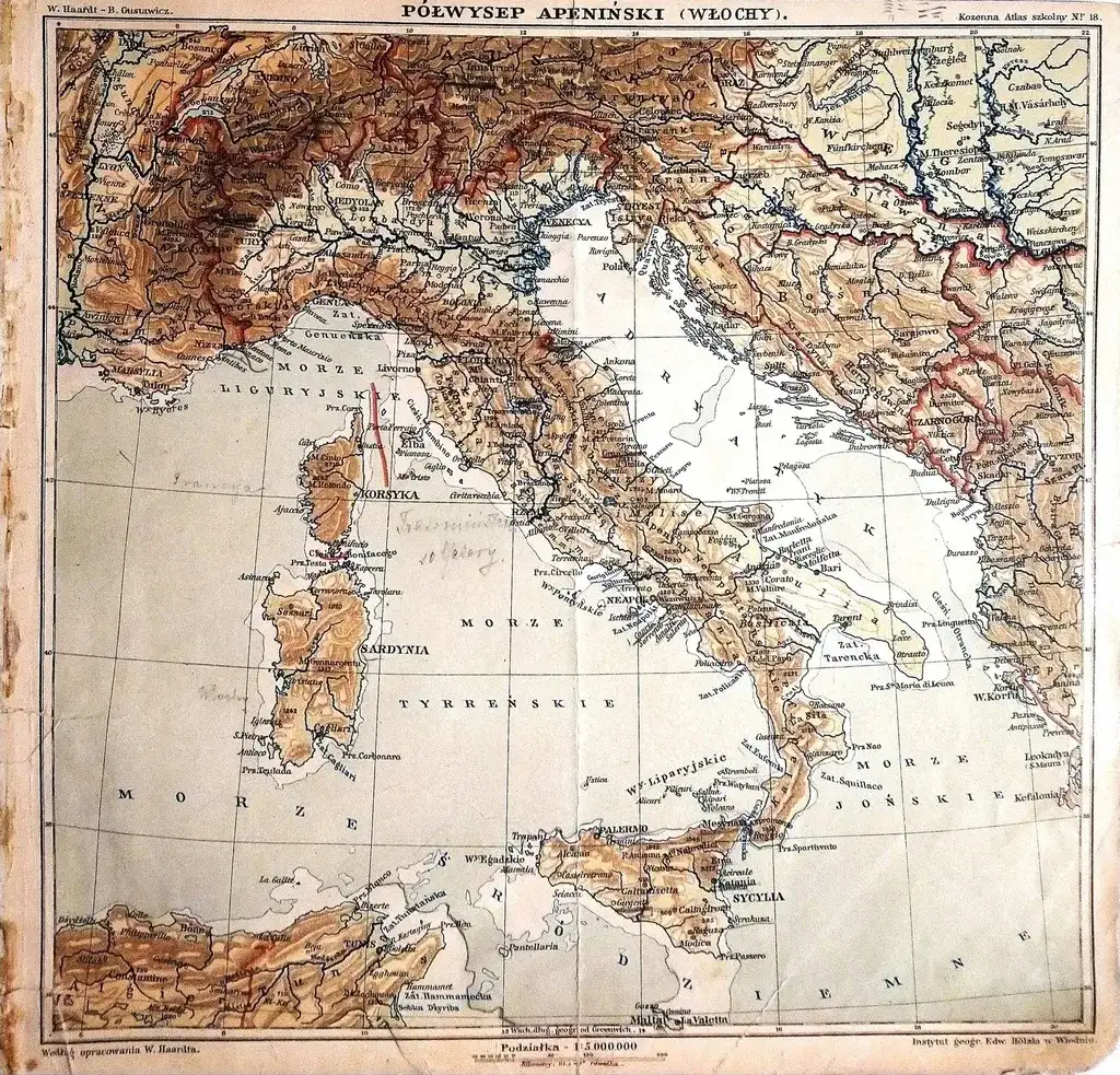 Gdzie dokładnie znajduje się półwysep apeniński? Położenie i kraje na mapie