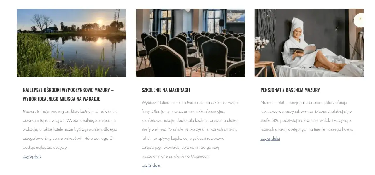 Jak reklamować hotel? Mazury oferują wypoczynek nad jeziorem, szkolenia i pensjonat z basenem. Idealne miejsca na wakacje.