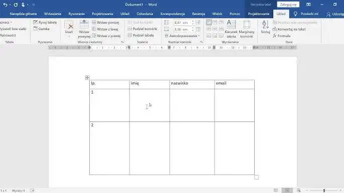 Jak wstawić tabelę w Wordzie - proste kroki, które musisz znać