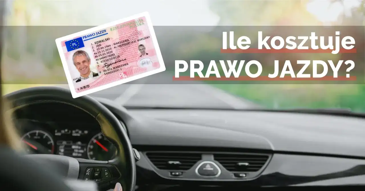 Prawo jazdy w ręku kierowcy za kierownicą samochodu.