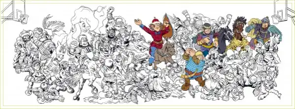 Kolorowanka bitwa pod Grunwaldem - edukacyjna zabawa dla dzieci