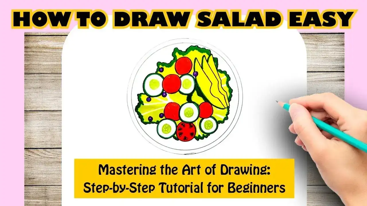 Jak narysować sałatkę - krok po kroku, łatwe techniki rysunku