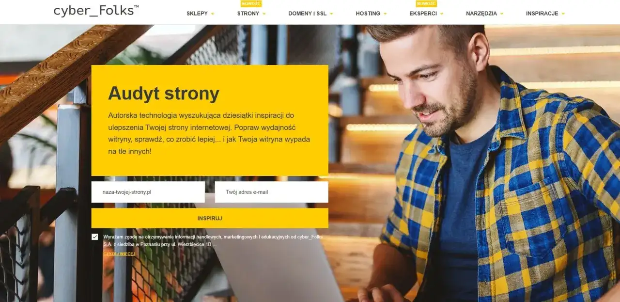 Chcesz usprawnić swoją stronę? Wykonaj darmowy audyt strony internetowej i dowiedz się, jak ją ulepszyć.