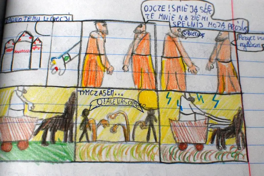 Helios i Faeton komiks - niesamowita opowieść o boskiej tragedii w obrazach