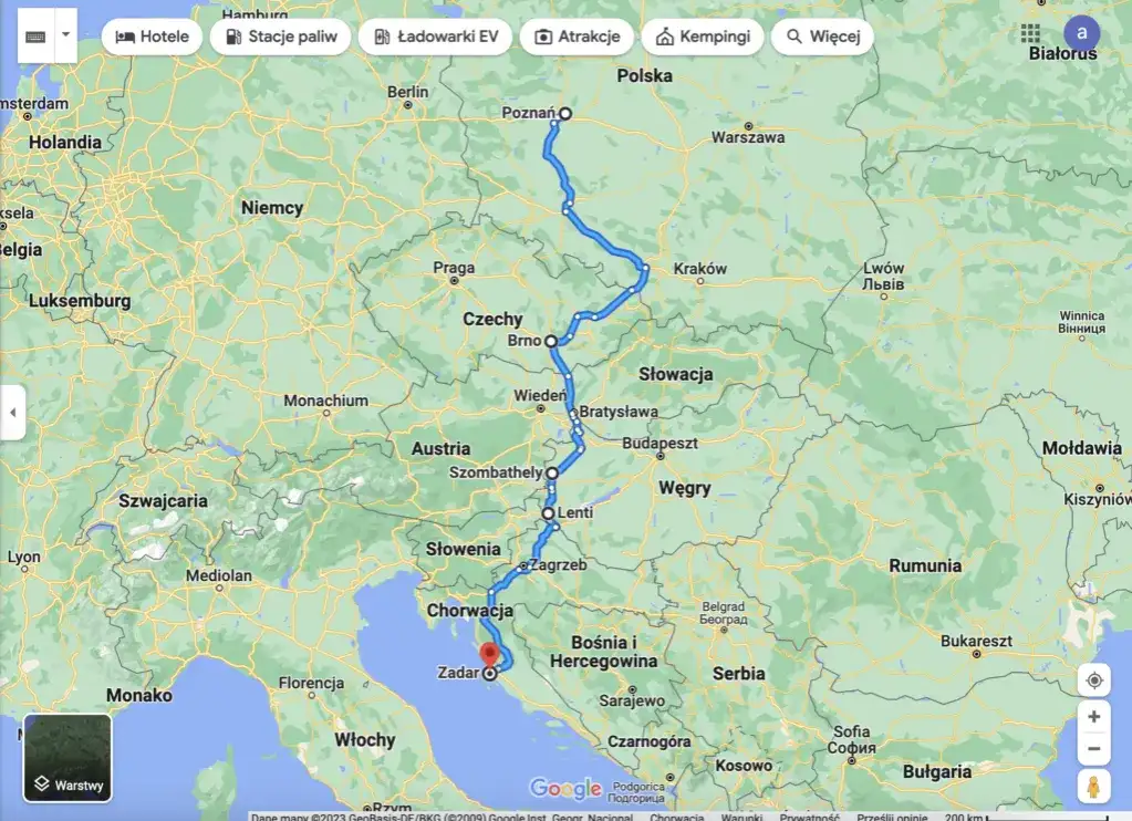 Poznań-Chorwacja samochodem: Wybierz najlepszą trasę i oszczędź!