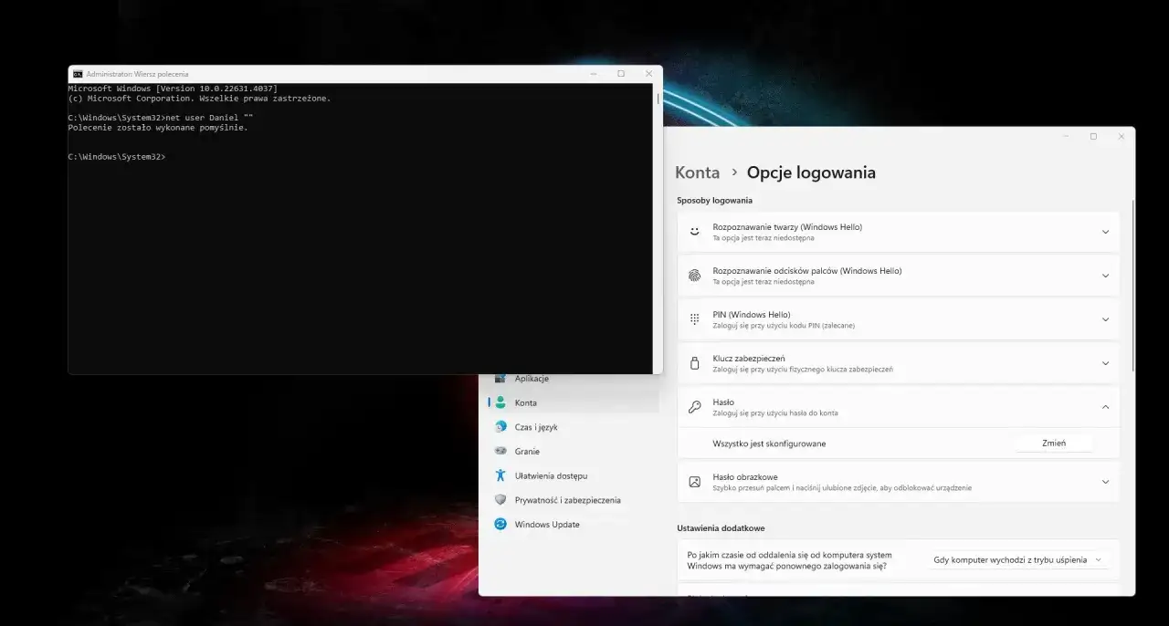 Jak usunąć konta używane przez inne aplikacje w Windows 11 bez problemów