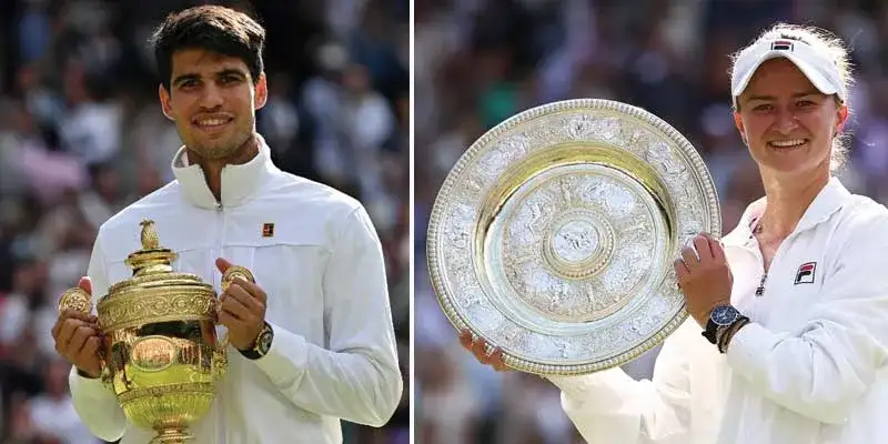 Carlos Alcaraz i Barbora Krejčíková w finale Wimbledonu - wyniki i emocje