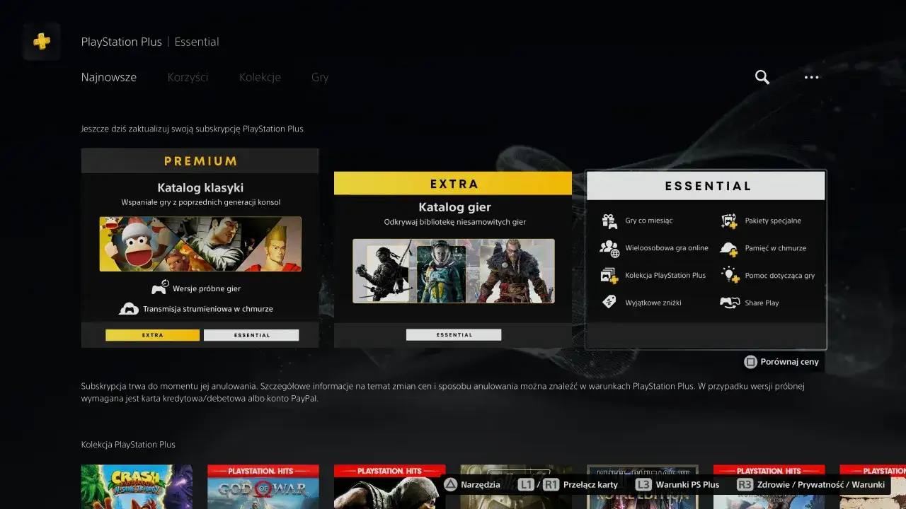 Porównaj ceny subskrypcji PlayStation Plus. Dowiedz się, ile kosztuje PS Plus na miesiąc, aby wybrać najlepszą opcję dla siebie.