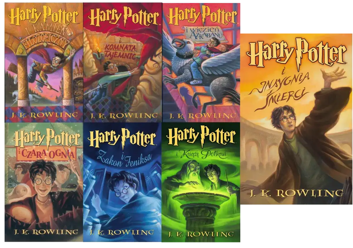 Harry Potter wszystkie tomy - Seria książek o czarodzieju