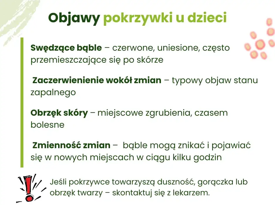 Pokrzywka u dziecka: nie zaraża! Objawy, przyczyny, pomoc.