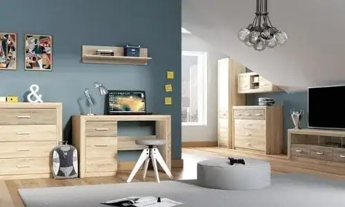 Jakie kolory ścian wybrać do sypialni z dębem sonoma, aby się zrelaksować?