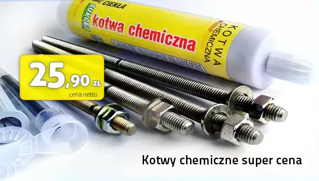 Cena kotwy chemicznej do betonu: ile zapłacisz i jak wybrać?