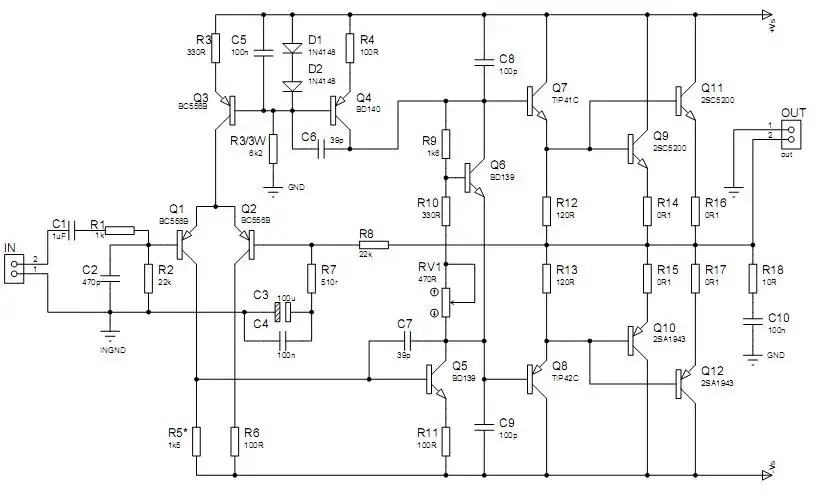 Wzmacniacz estradowy: schematy, budowa, porady DIY Leonard Witkowski