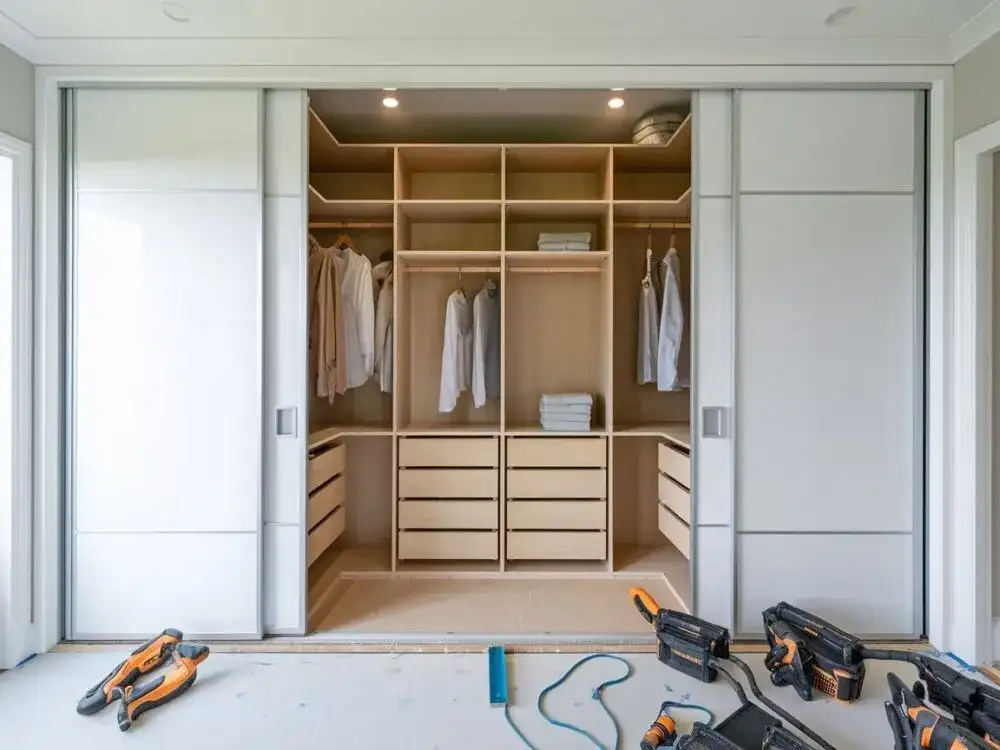 Jak zrobić szafkę z drzwiami przesuwnymi - proste kroki i materiały