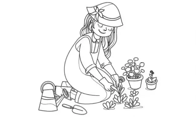 Kolorowanka ogród - kreatywne zabawy dla dzieci, które rozweselą