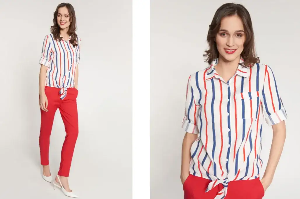 Bluzki dla szerokich ramion: Optycznie wysmuklij sylwetkę!