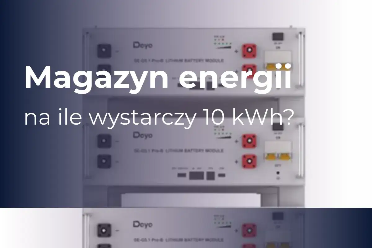 Magazyn energii 10 kWh – ile wystarczy na zasilenie domu? Widoczne moduły bateryjne Doyo.