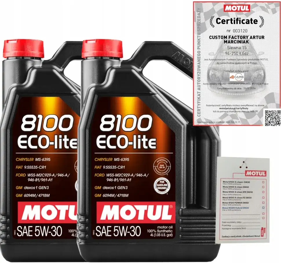 5W30 Motul 4L - najlepszy wybór dla Twojego silnika i oszczędności