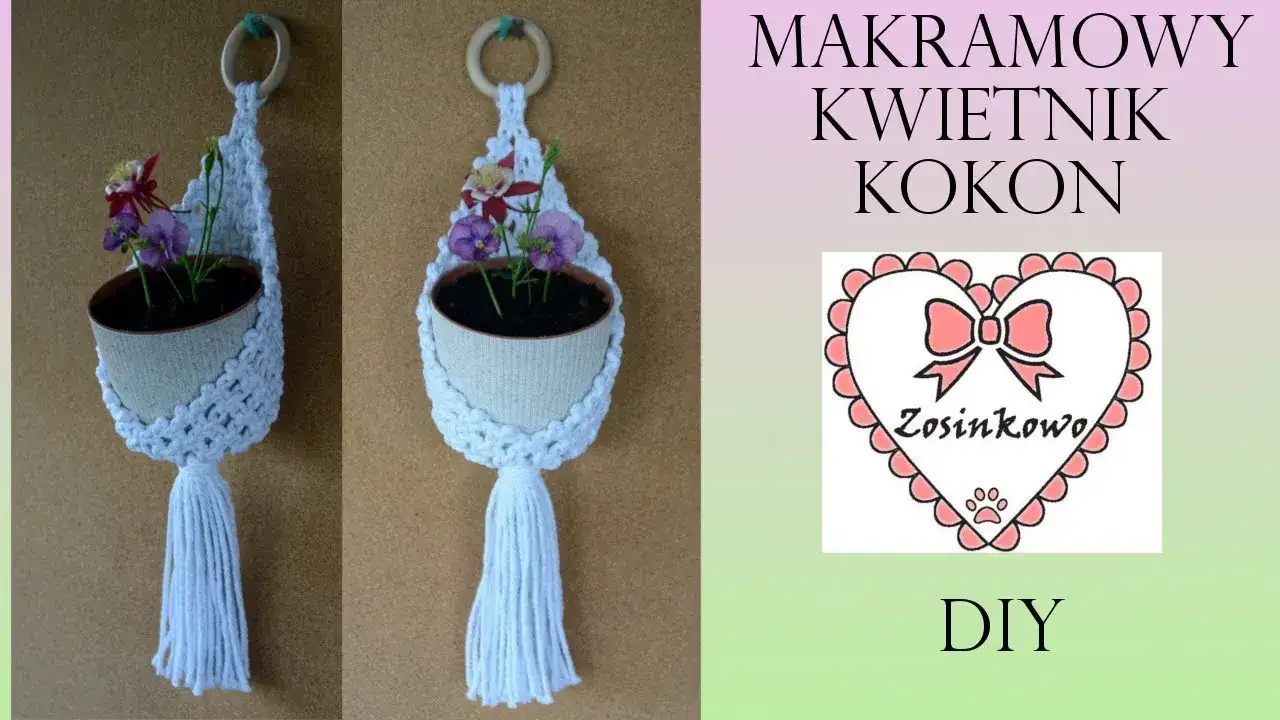 Zrób kwietnik makrama kokon: Łatwy poradnik DIY krok po kroku