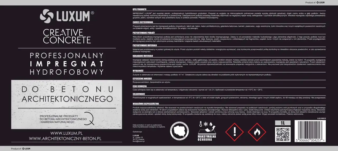 Protectguard CE - impregnat do betonu architektonicznego