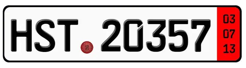 Czerwone tablice rejestracyjne - Blachy tymczasowe, Tablice próbne, Wydział komunikacji