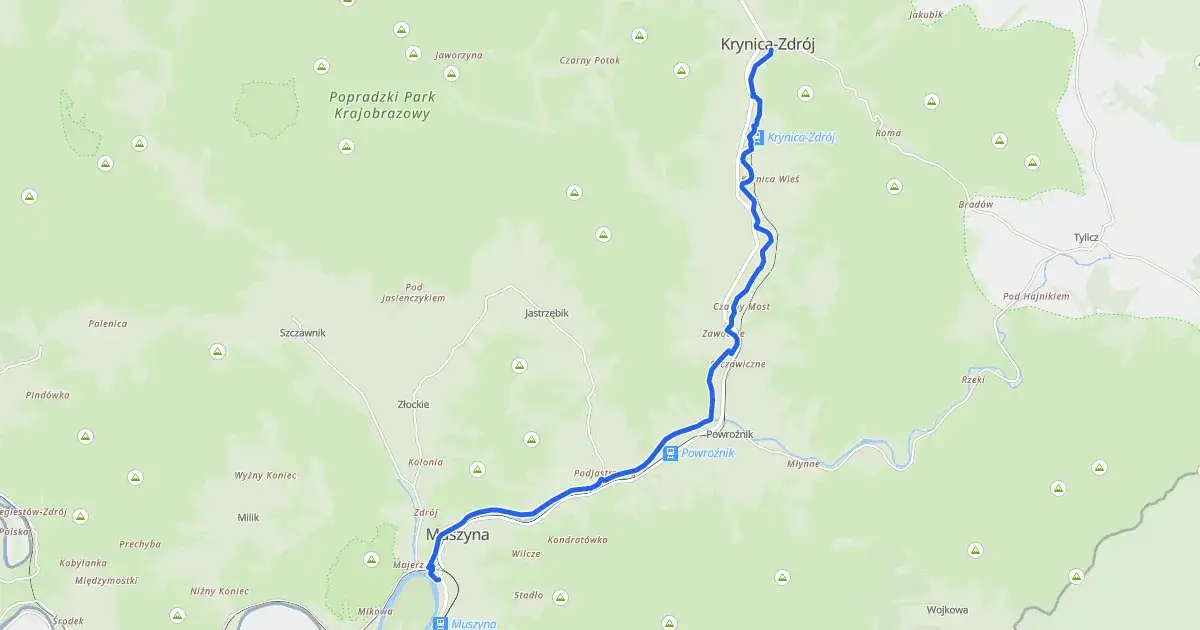 Mapa tras rowerowych Krynica-Zdrój: odkryj najlepsze trasy dla siebie