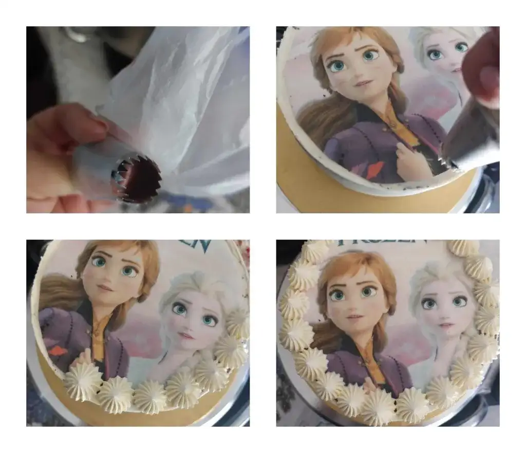 Jak nakładać opłatek na tort, aby uniknąć pęcherzyków powietrza