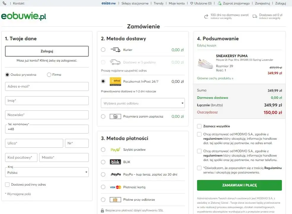 Eobuwie: Przymierz buty w sklepie, zanim zapłacisz jak to działa?