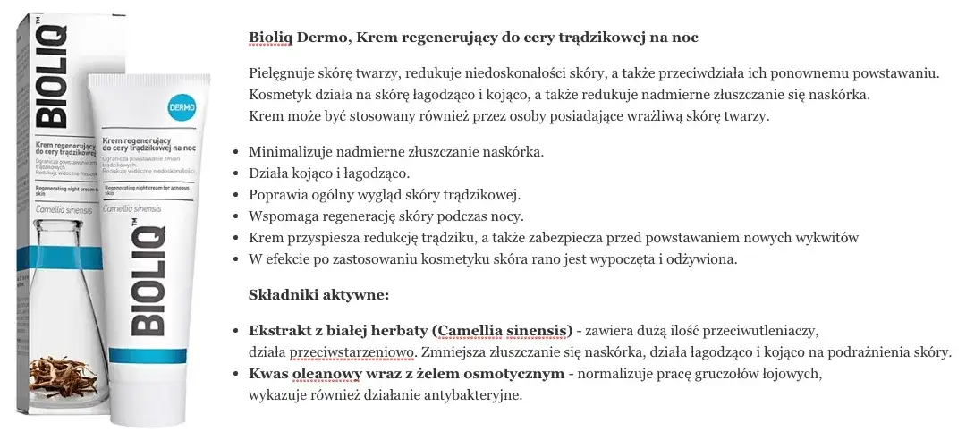 Bioliq na niedoskonałości: Recenzja. Czy faktycznie działa?